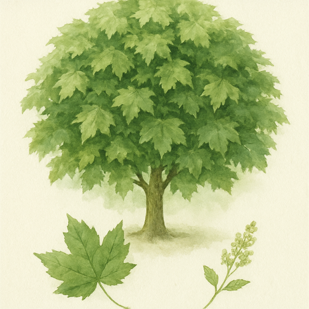 Acer Green Leaf in Outdoor Tree for Patio & Garden