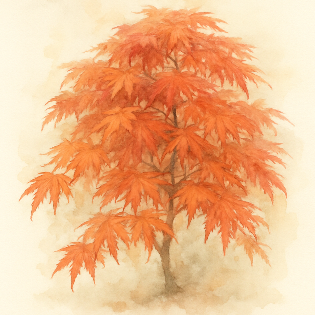 Acer palmatum 'Orangeola'