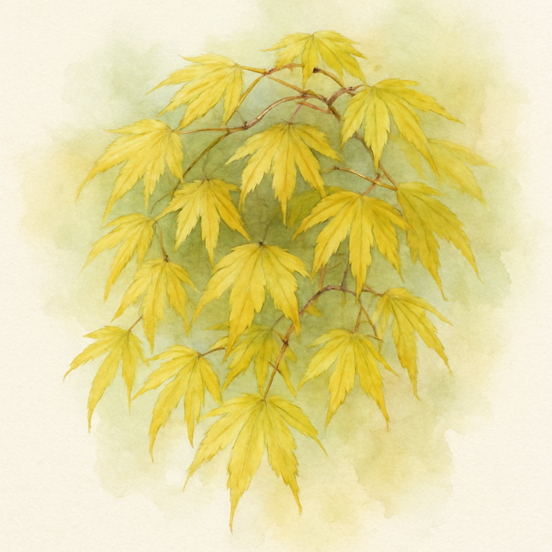 Japanese Maple Tree 'Shidava Gold'