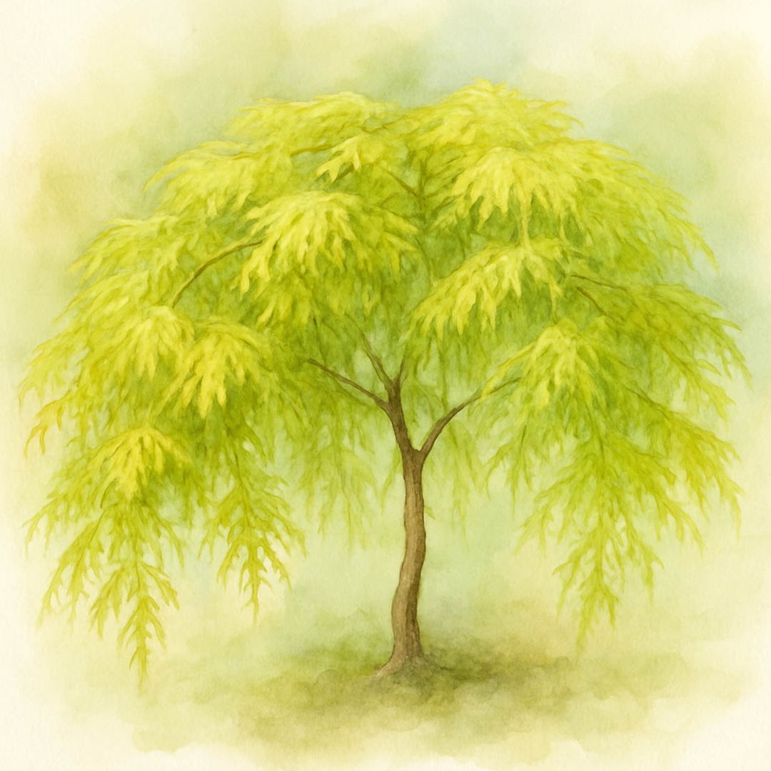 Acer palmatum ‘Cascade Citrine’