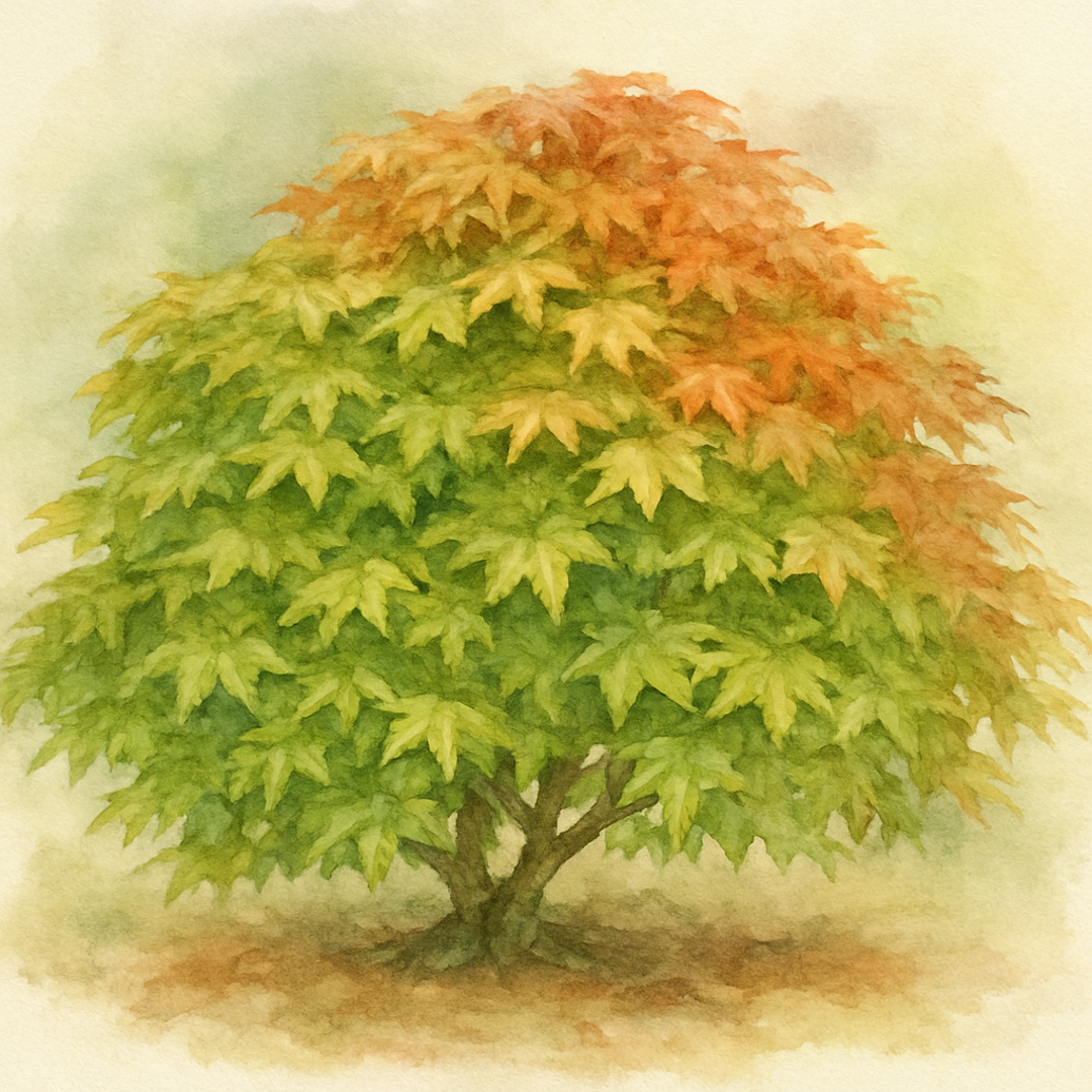 Acer palmatum ‘Crispin Silva Mikawa Yatsubusa’