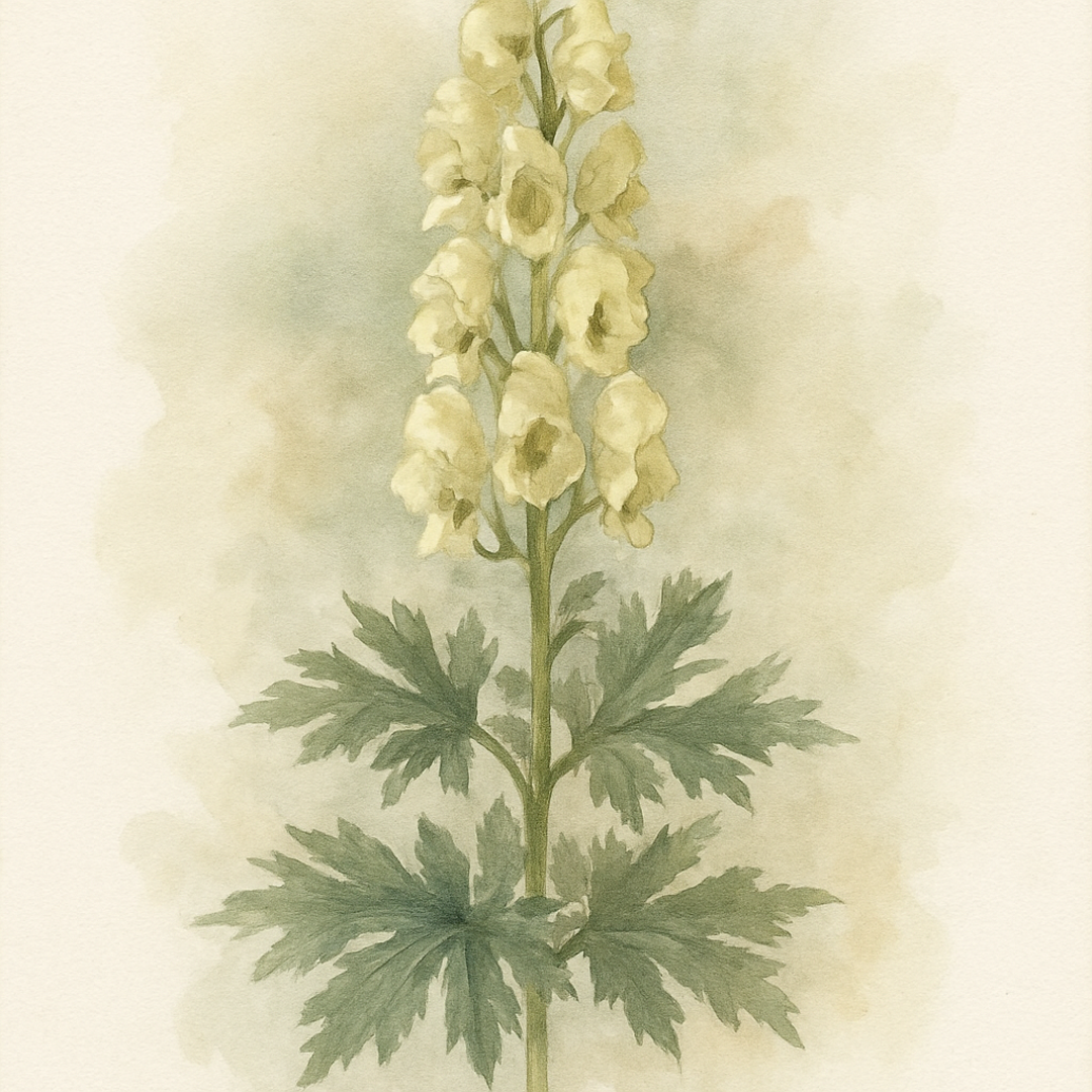Aconitum ‘Yellow Submarine’