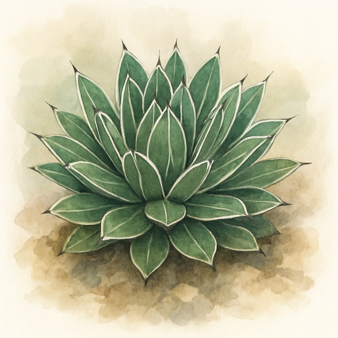 Agave victoriae reginae 'White Rhino'