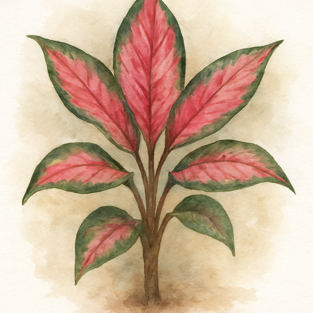 Chinese Evergreen Red Star
