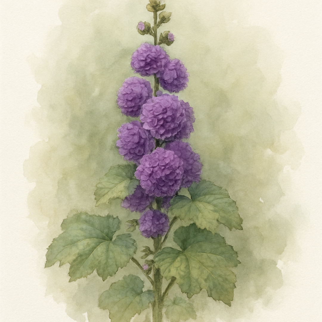 Alcea Chaters Double 'Violet'