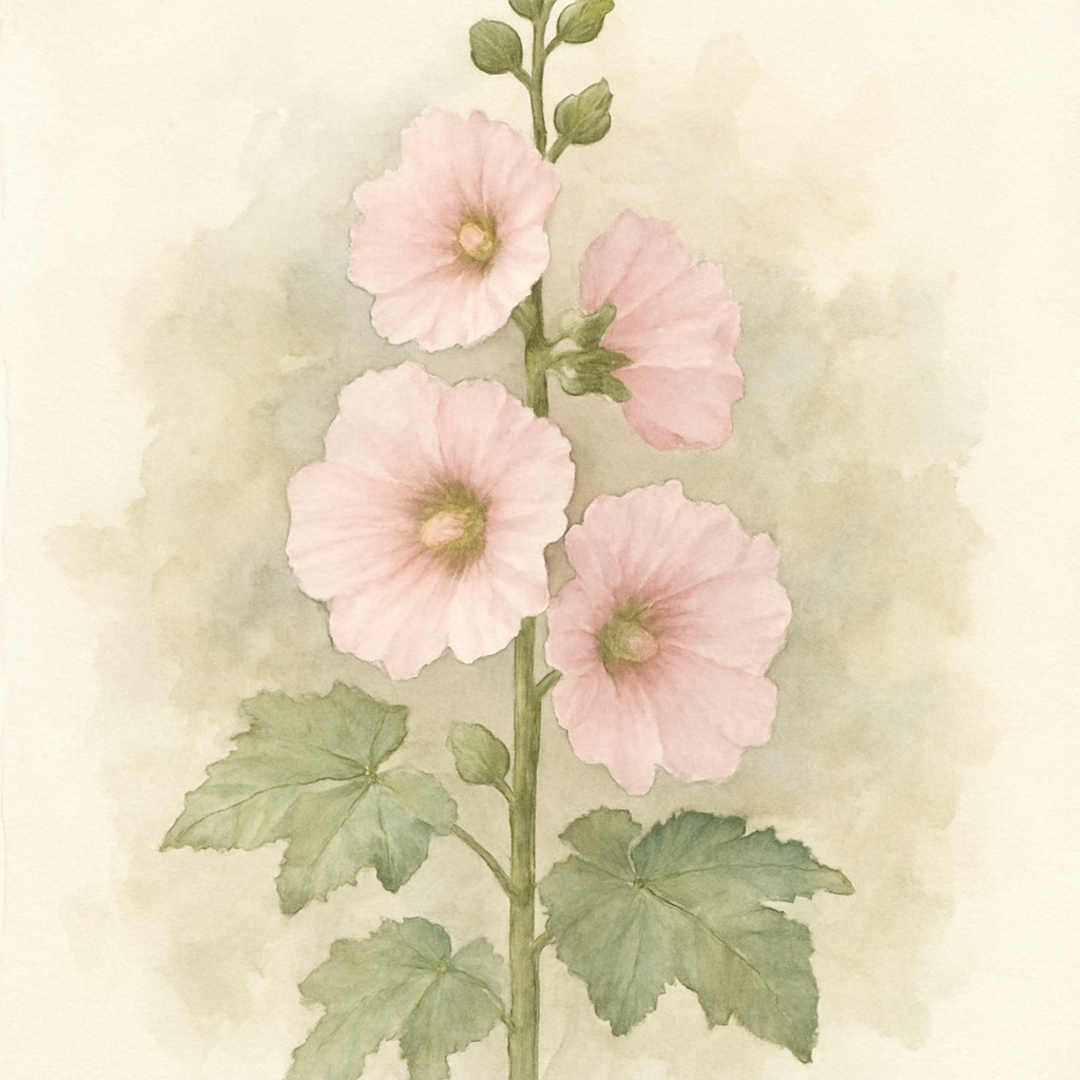 Alcea Apple Blossom