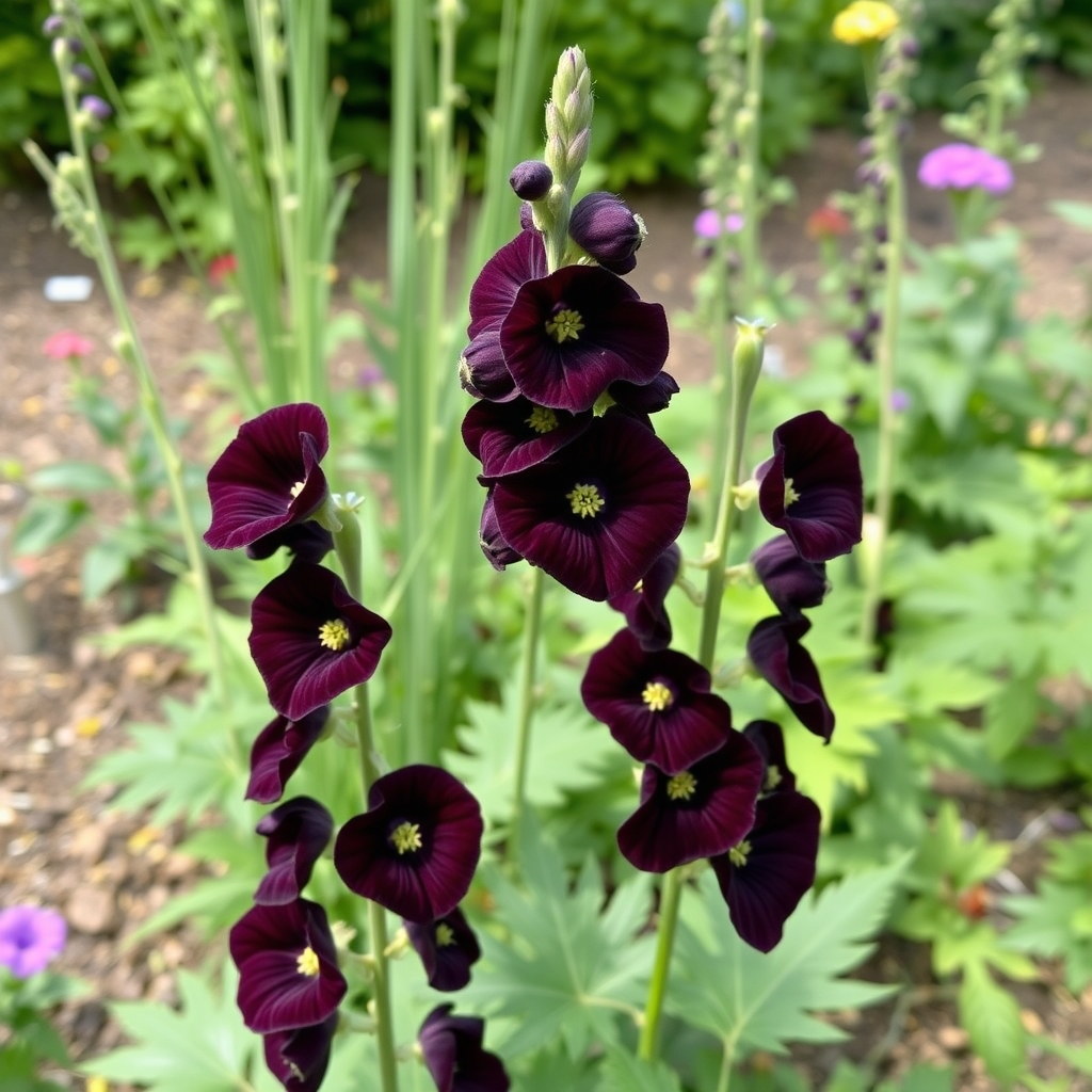 Black Hollyhock | Alcea rosea 'Nigra'