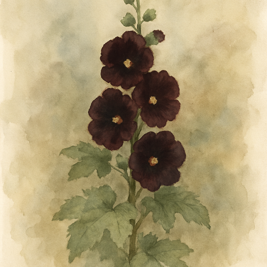 Black Hollyhock 'Nigra'