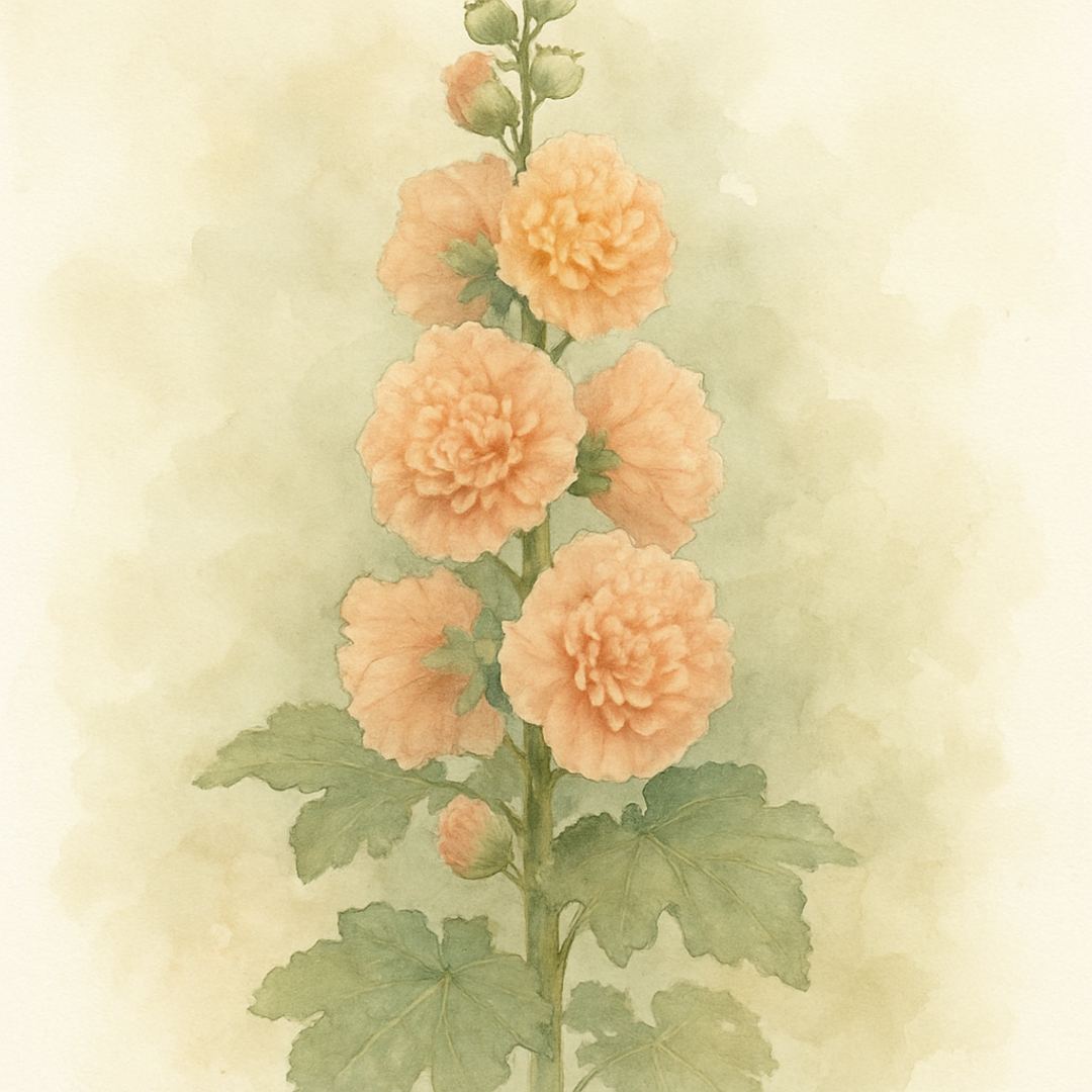 Alcea 'Chater's Double Apricot'