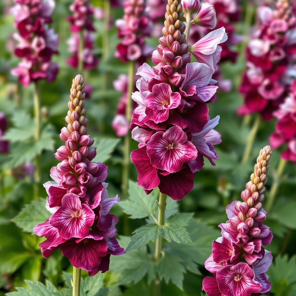 Alcea 'Creme de Cassis'