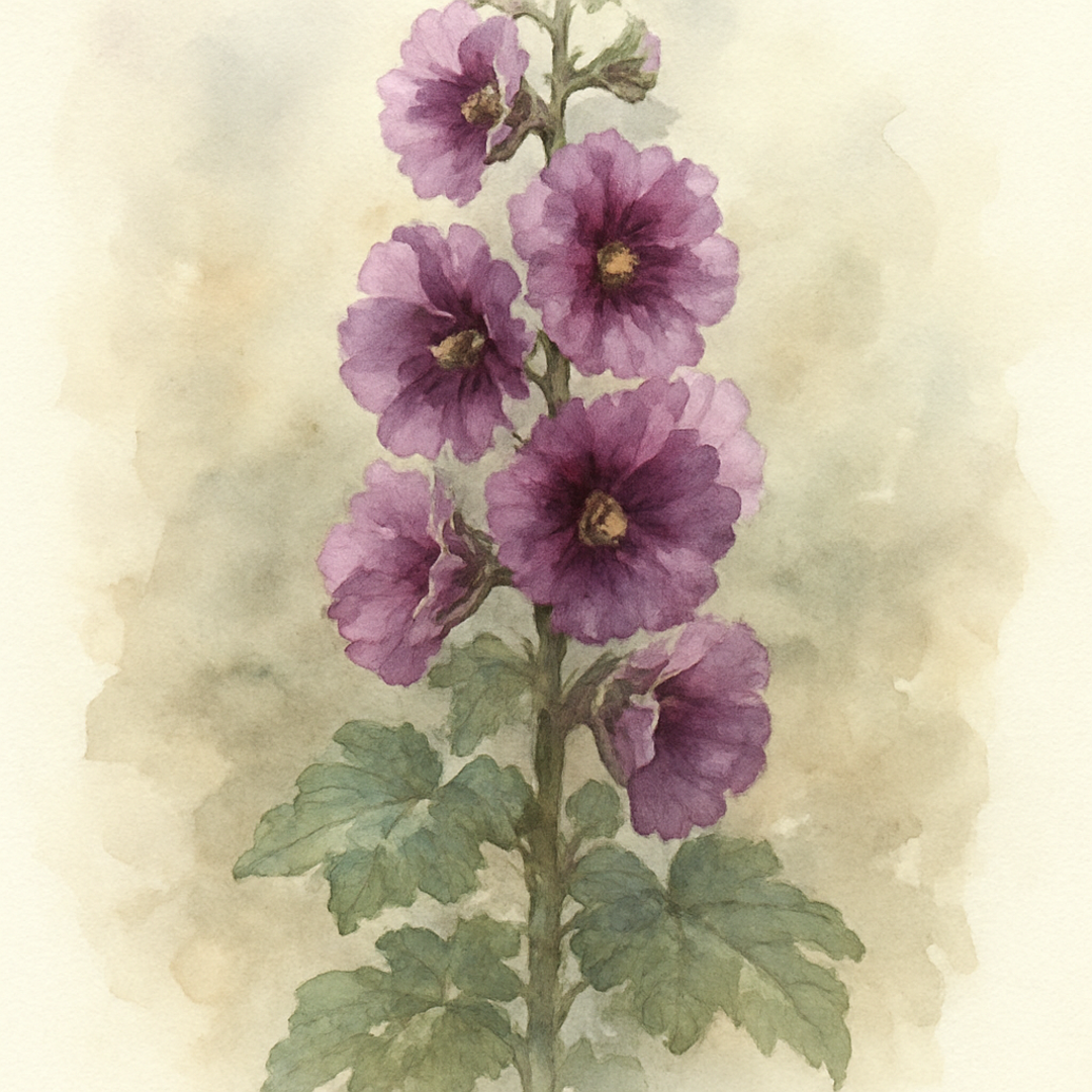 Alcea 'Creme de Cassis'
