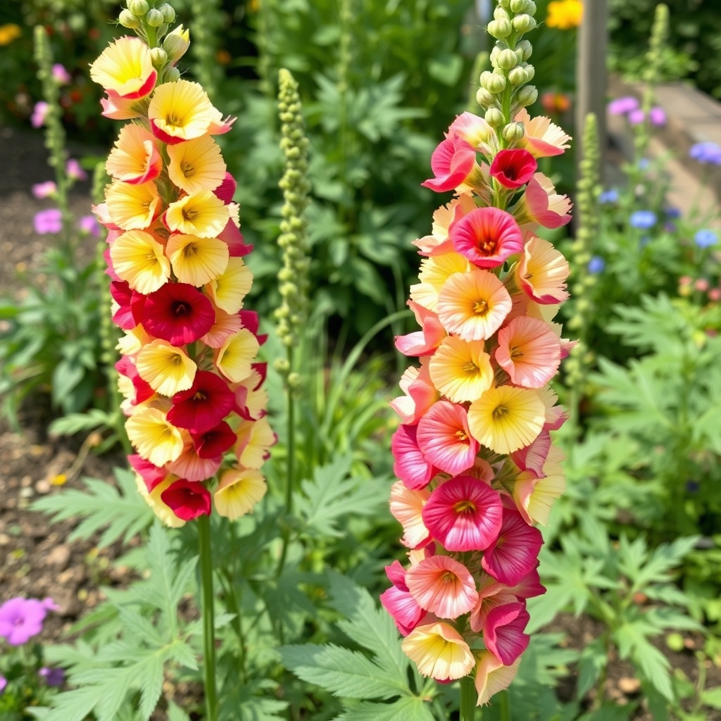 Alcea Double Garden Mix