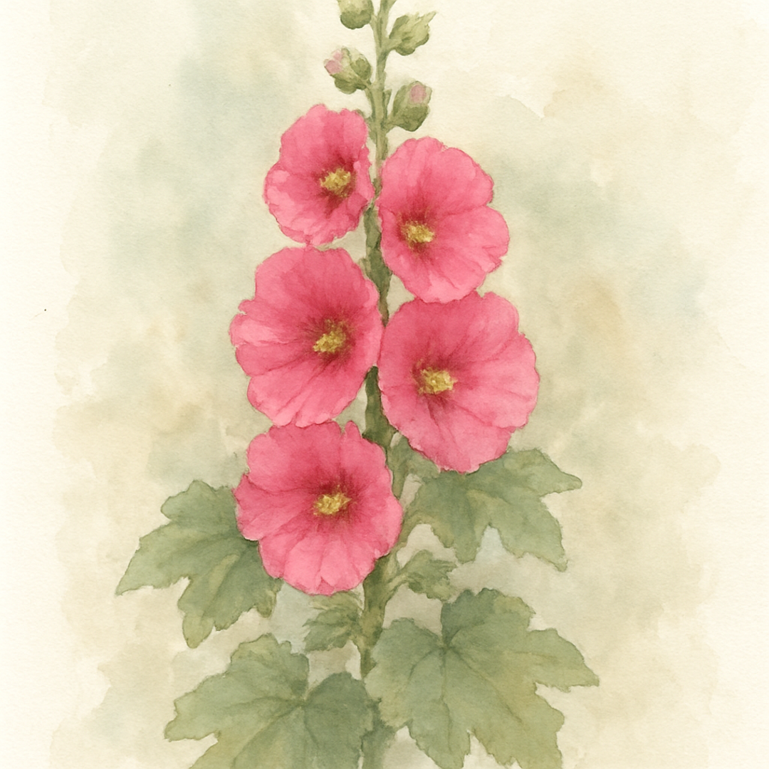 Alcea 'Radiant Rose'