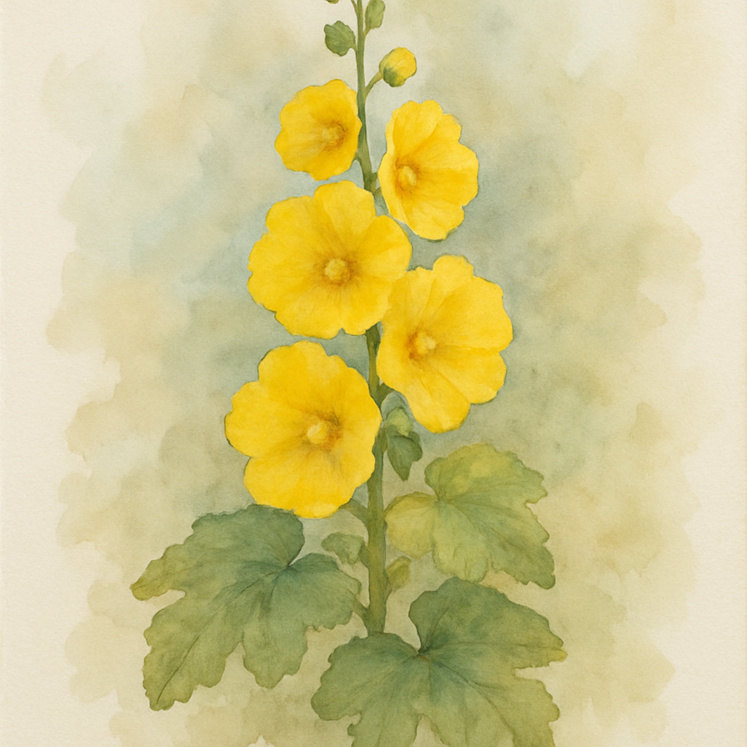 Alcea 'Sunshine'