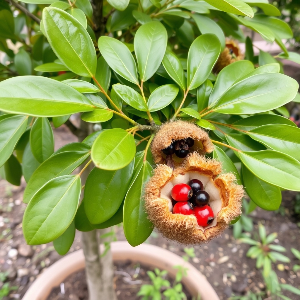 Alectyron tomentosus - Hairy bird's eye, Red jacket, Woolly rambutan