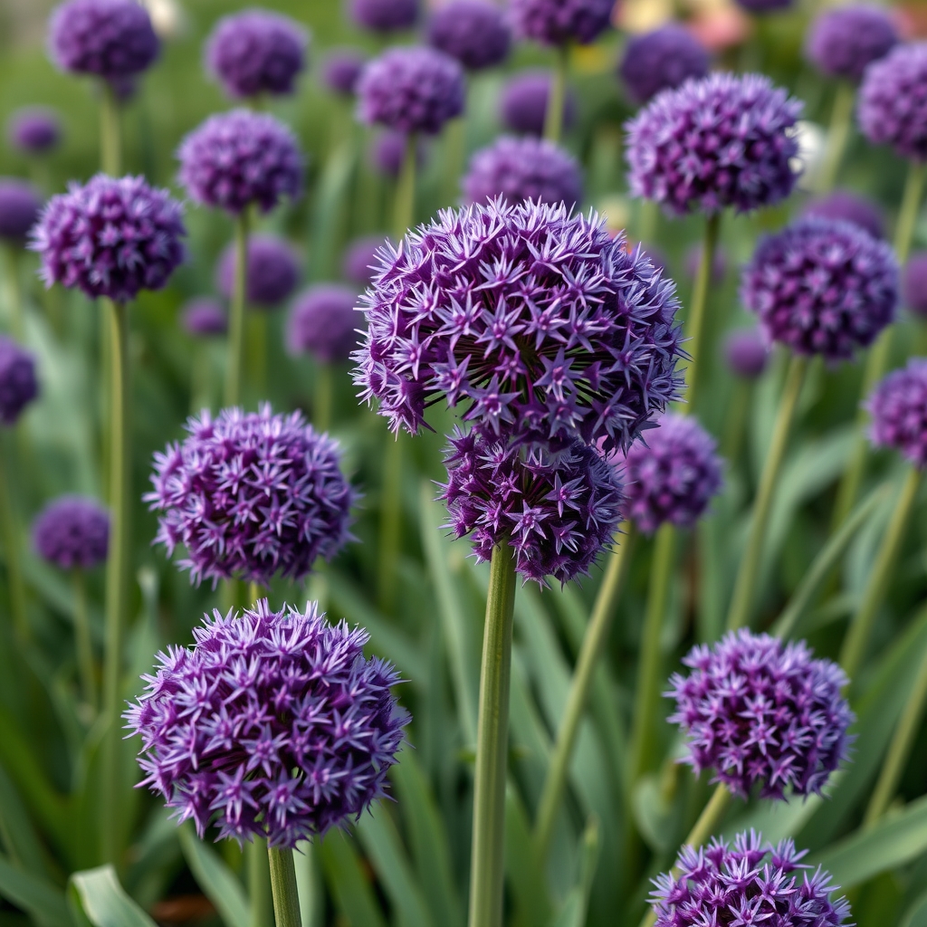 And Purple Ornamental Onion