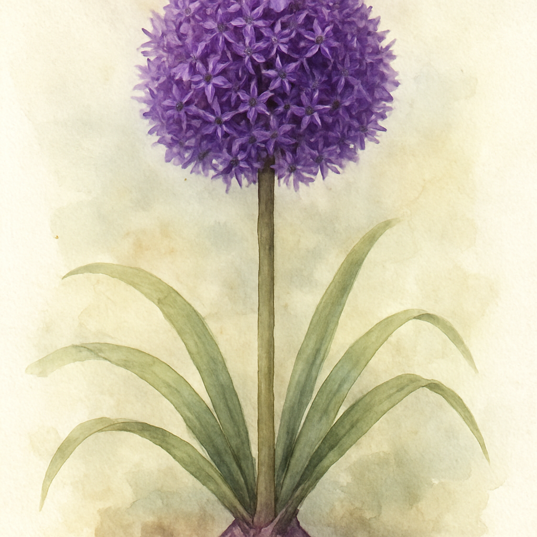 And Purple Ornamental Onion