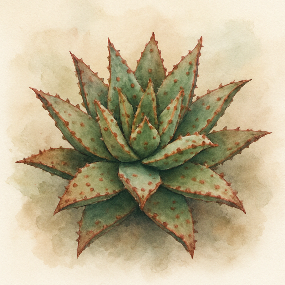 Aloe ‘Christmas Carol’ cross