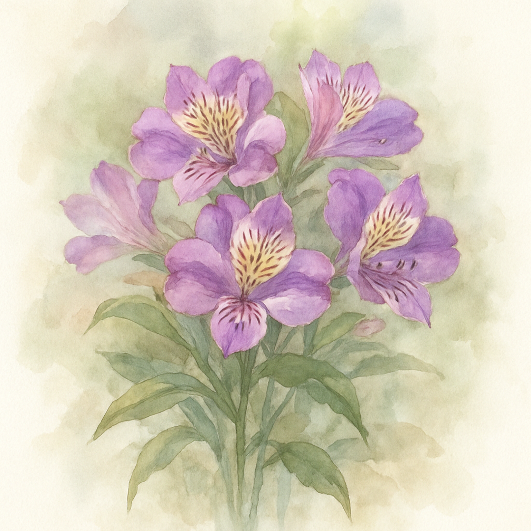 Alstroemeria Inca 'Ocean' - Hardy Perennial Plant