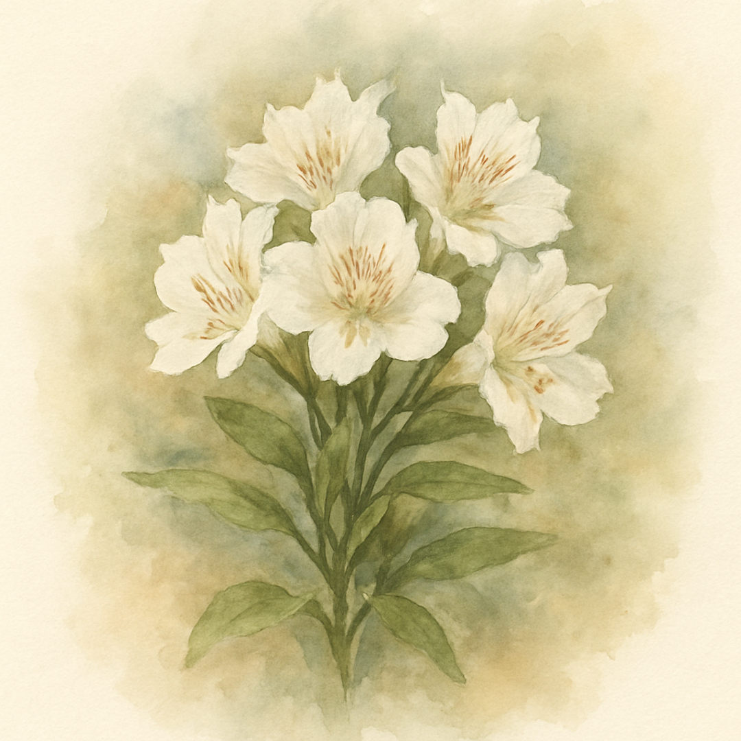 Alstroemeria 'Inticancha White Magic'