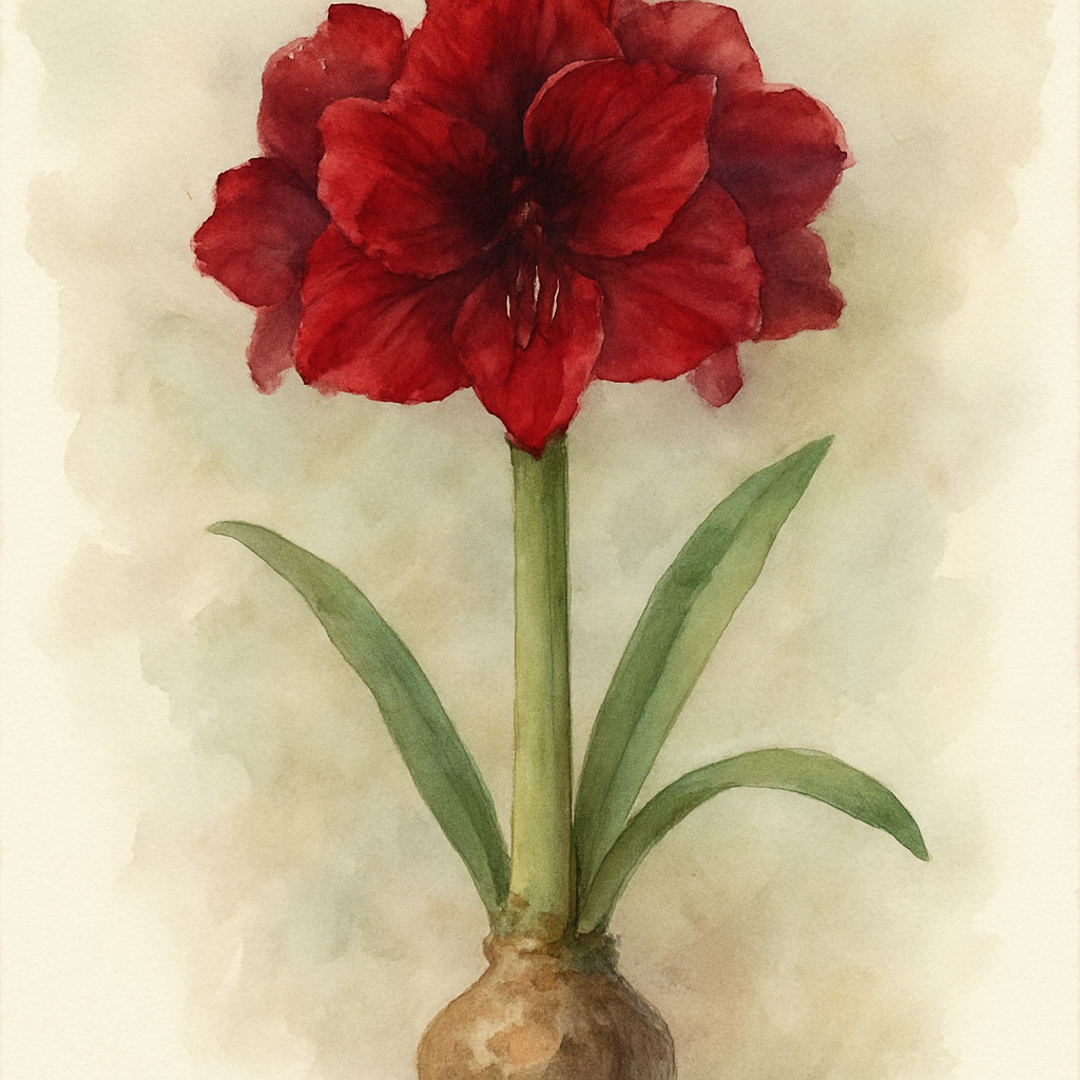 Amaryllis Red Peacock