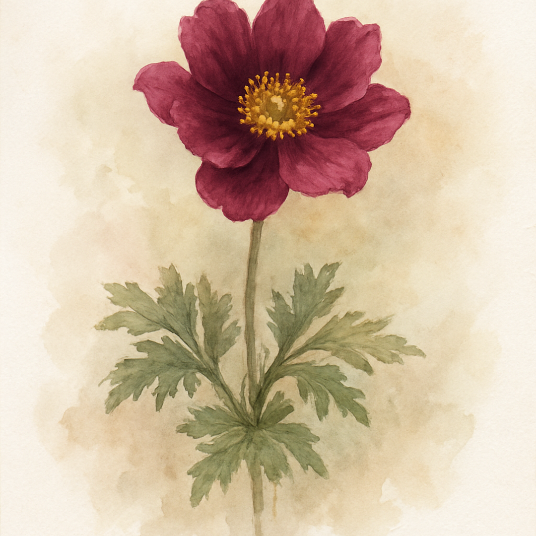 Anemone Bordeaux