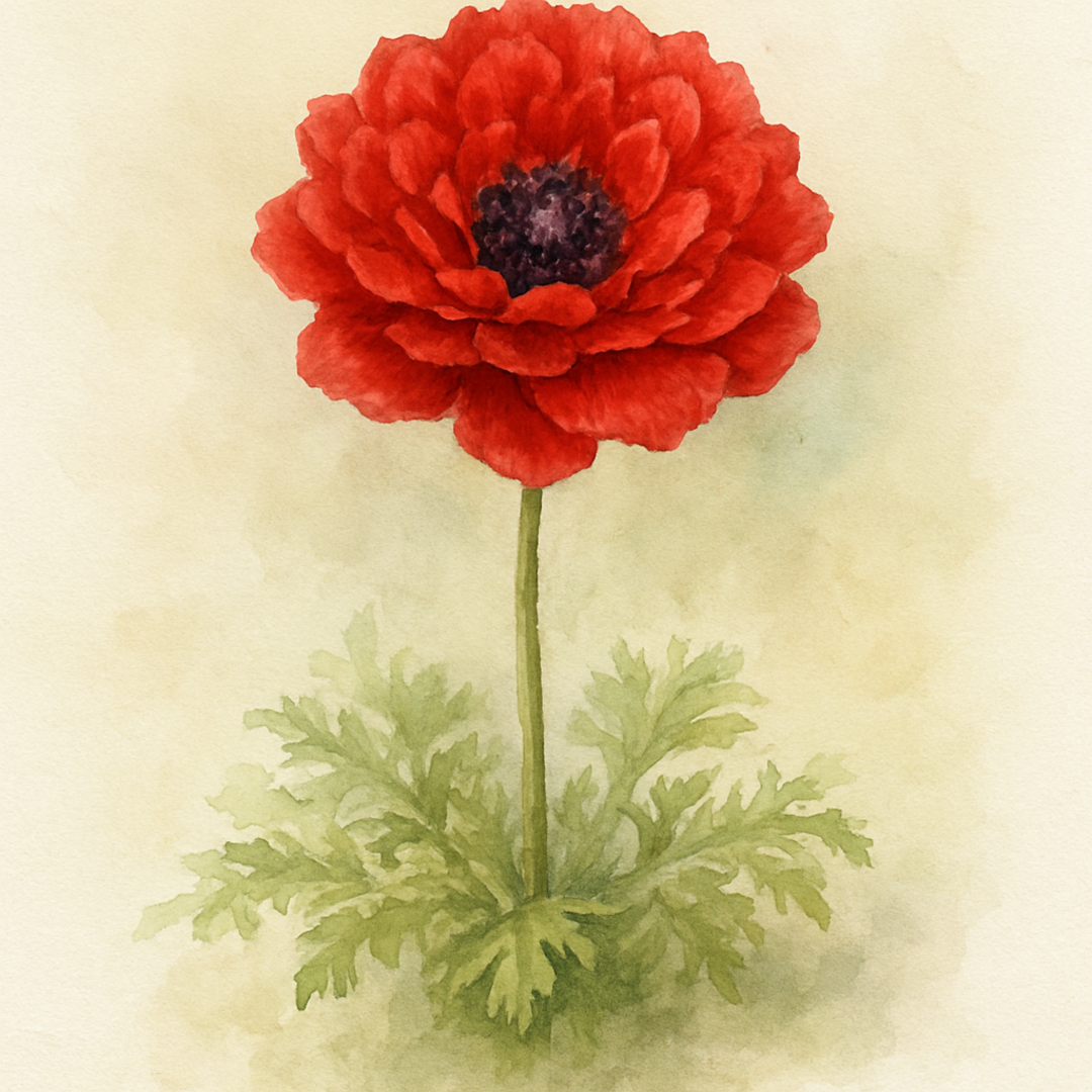 Anemone coronaria ‘Harmony Double Scarlet’