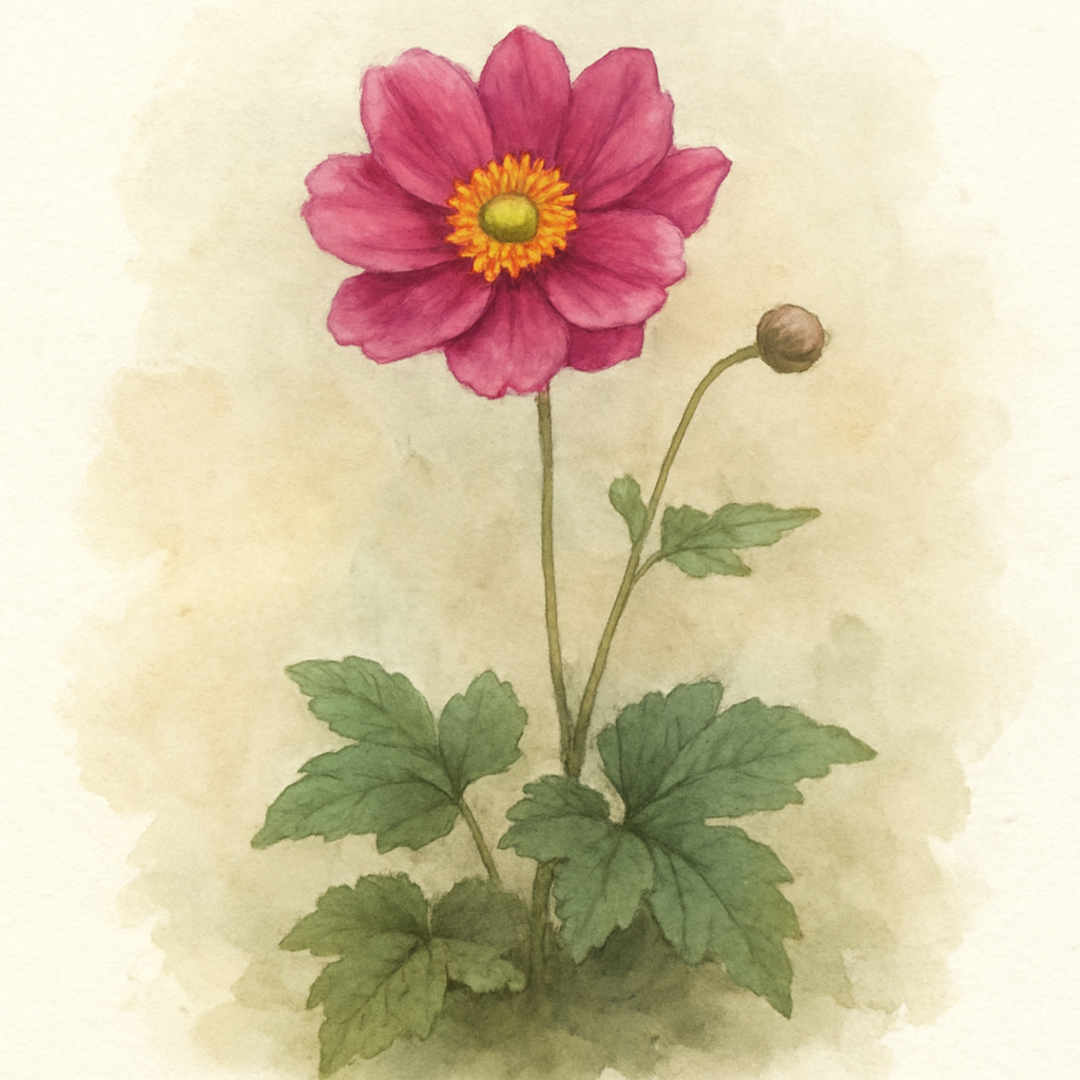 Anemone hup. ‘Fantasy Pocahontas’