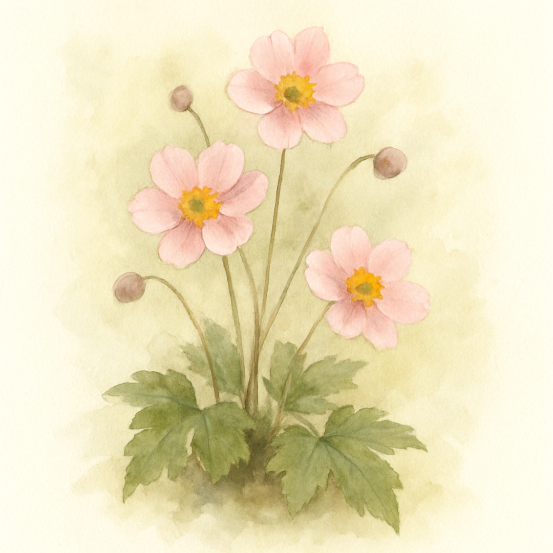 Anemone hupehensis ‘Elsa’ (Fantasy Series)