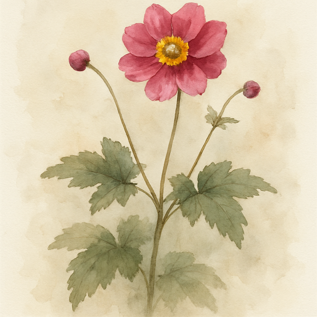 Anemone hupehensis ‘Emmy Deep Rose’