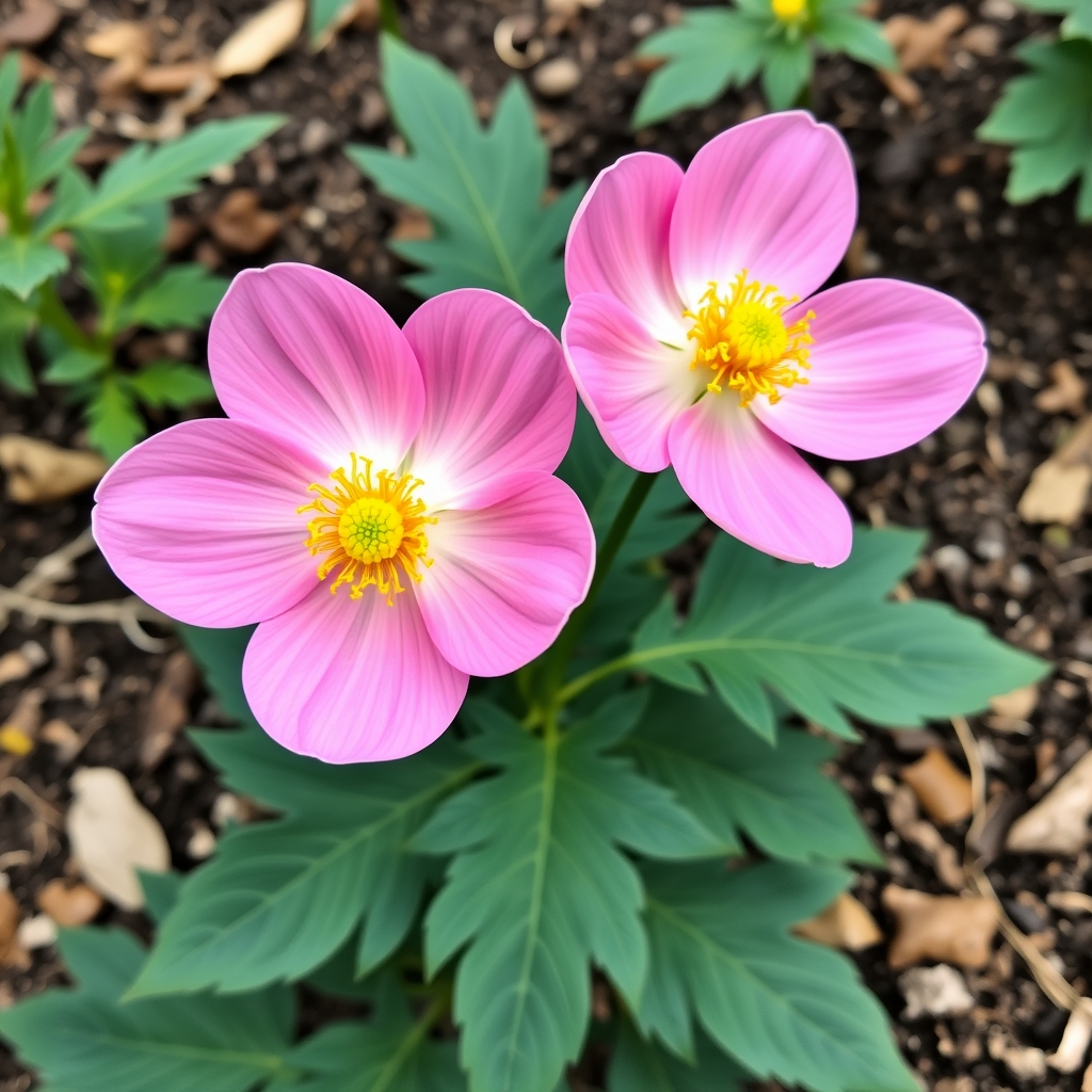 Anemone × hybrida ‘Pretty Lady Emily’ (Japanese Anemone)
