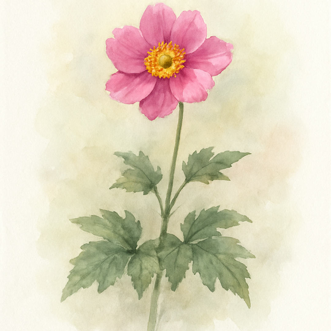 Anemone × hybrida ‘Pretty Lady Emily’ (Japanese Anemone)