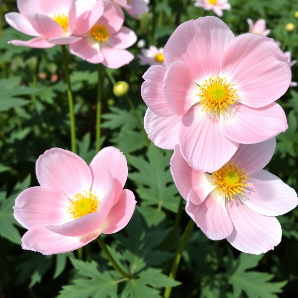 Japanese Anemone 'Queen Charlotte' | Anemone hybrida