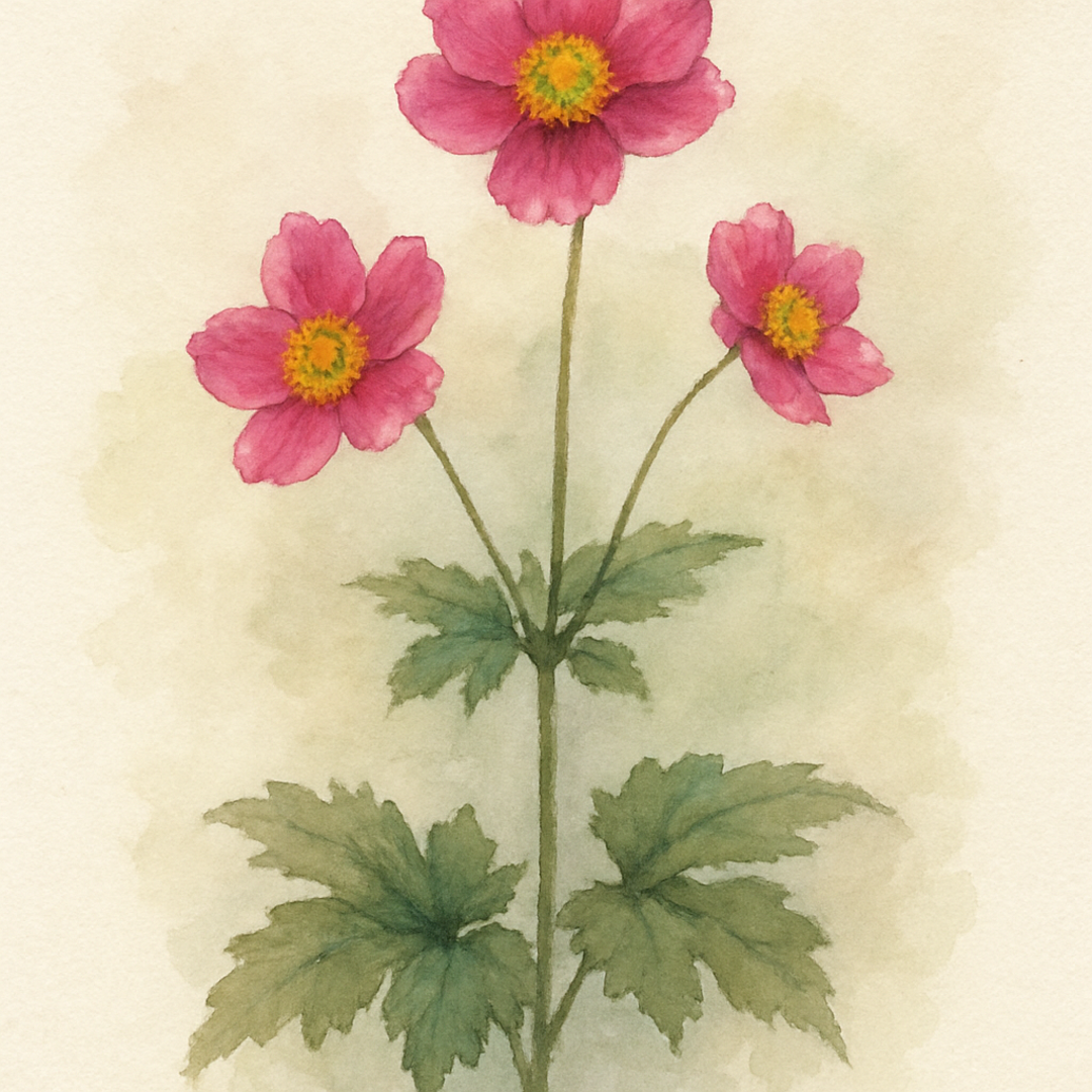 Anemone hupehensis 'Pamina'
