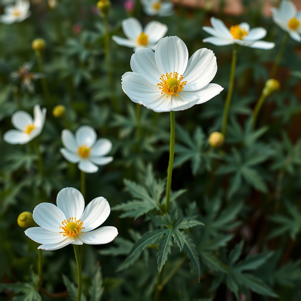 ANEMONE x hybrida Honorine Jobert
