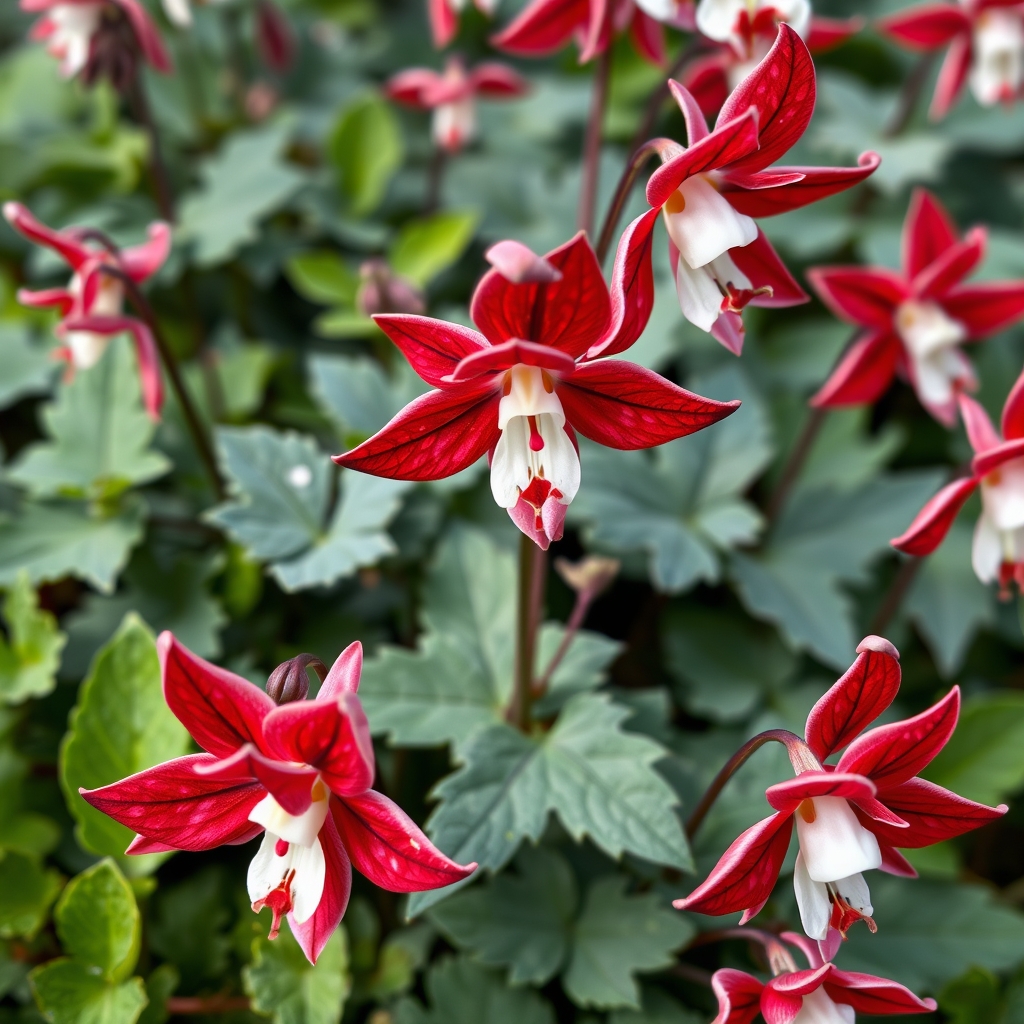 Aquilegia Caerulea Hybr ‘Earlybird Red White’