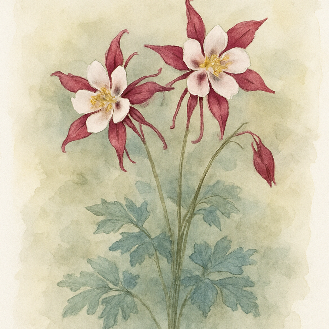 Aquilegia Crimson Star