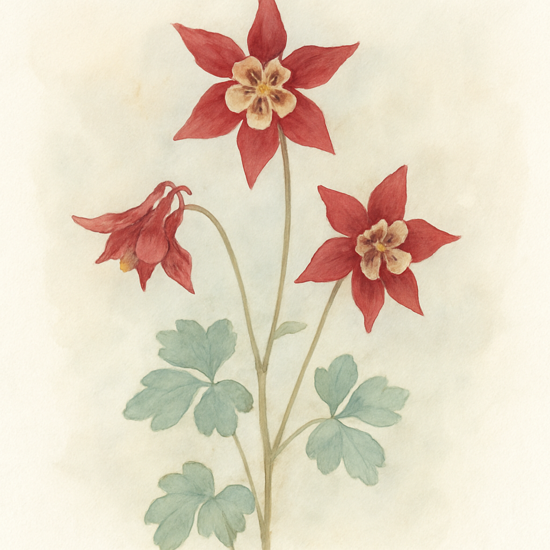 Aquilegia vulgaris Red Star