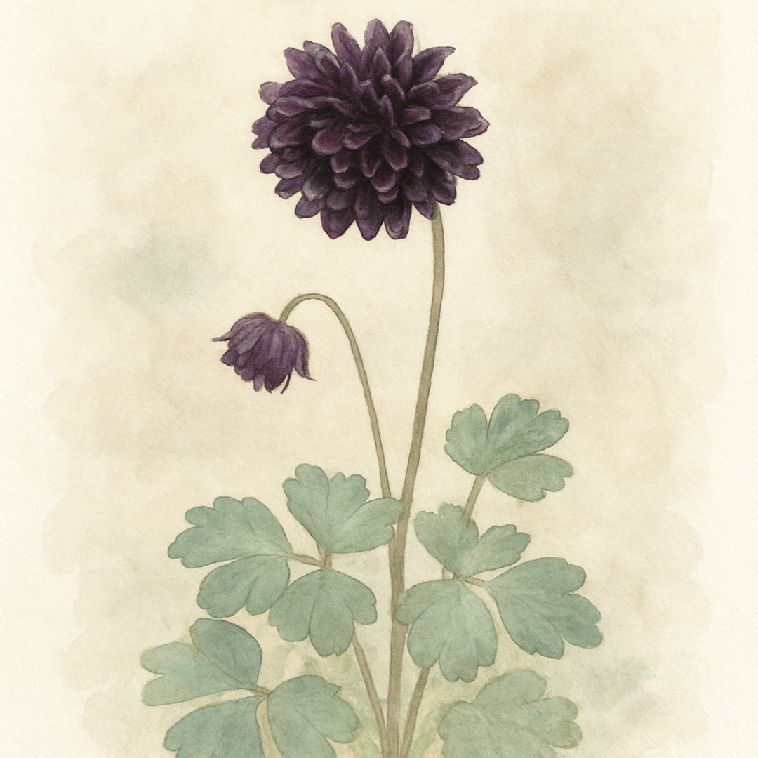 Aquilegia vulgaris var. stellata Black Barlow