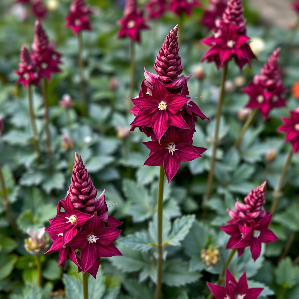 Aquilegia vulgaris var. stellata plena ‘Ruby Port’