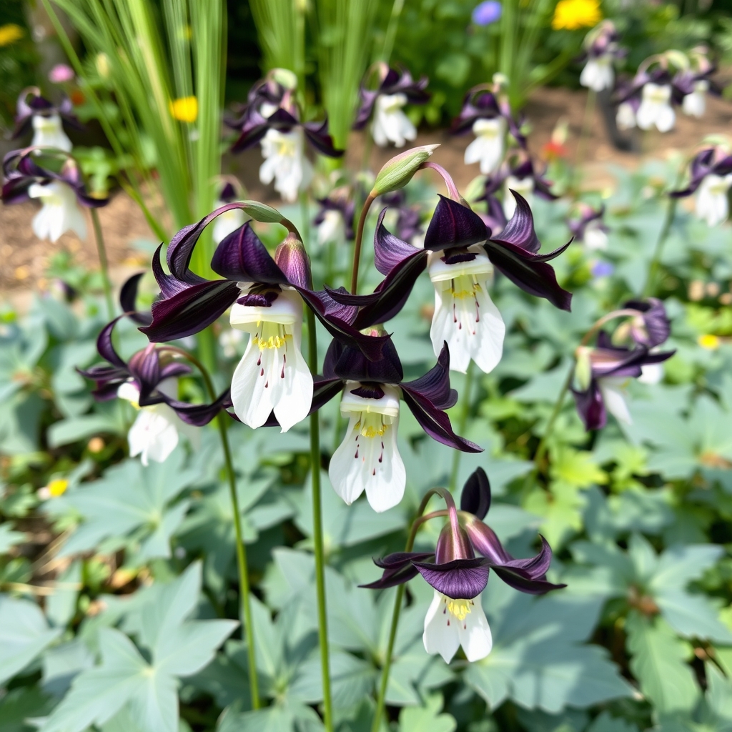 Aquilegia 'William Guiness' Granny's Bonnet