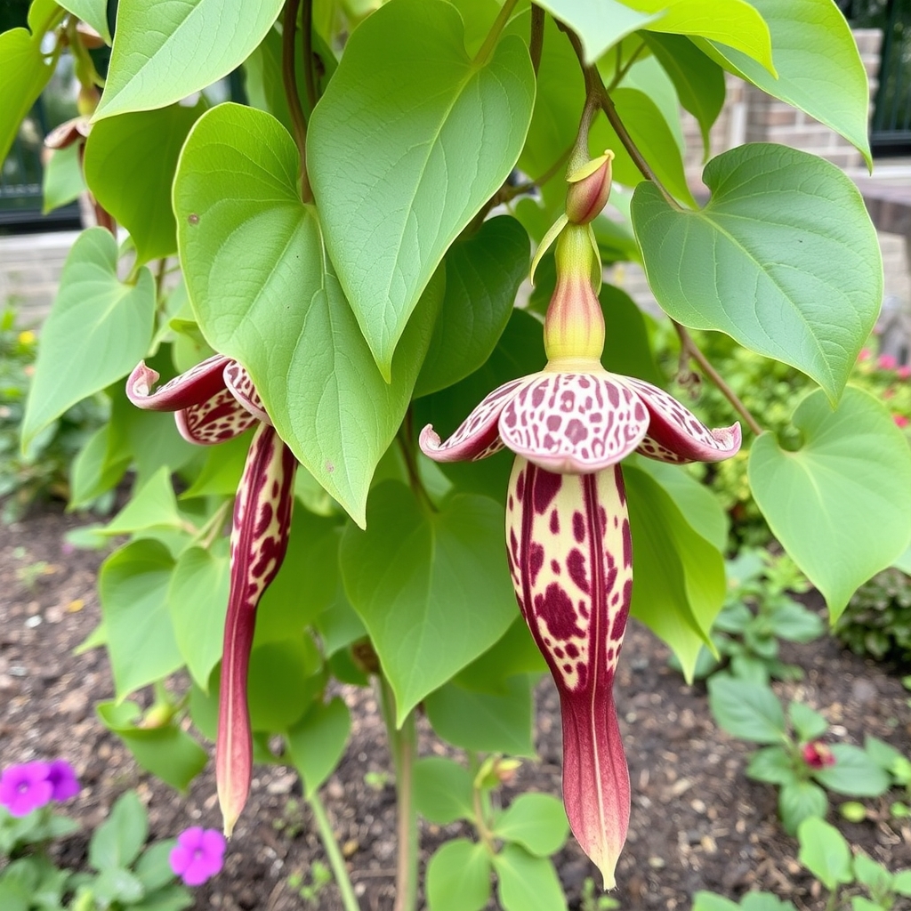 Aristolochia Grandiflora Pelican Flower Calico Flower Climbing