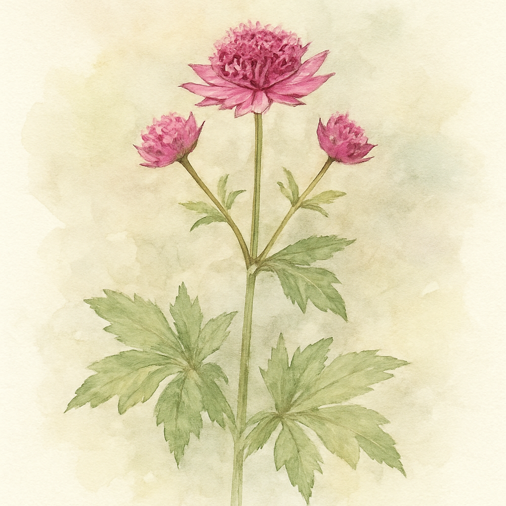 Astrantia 'Button Cerise'