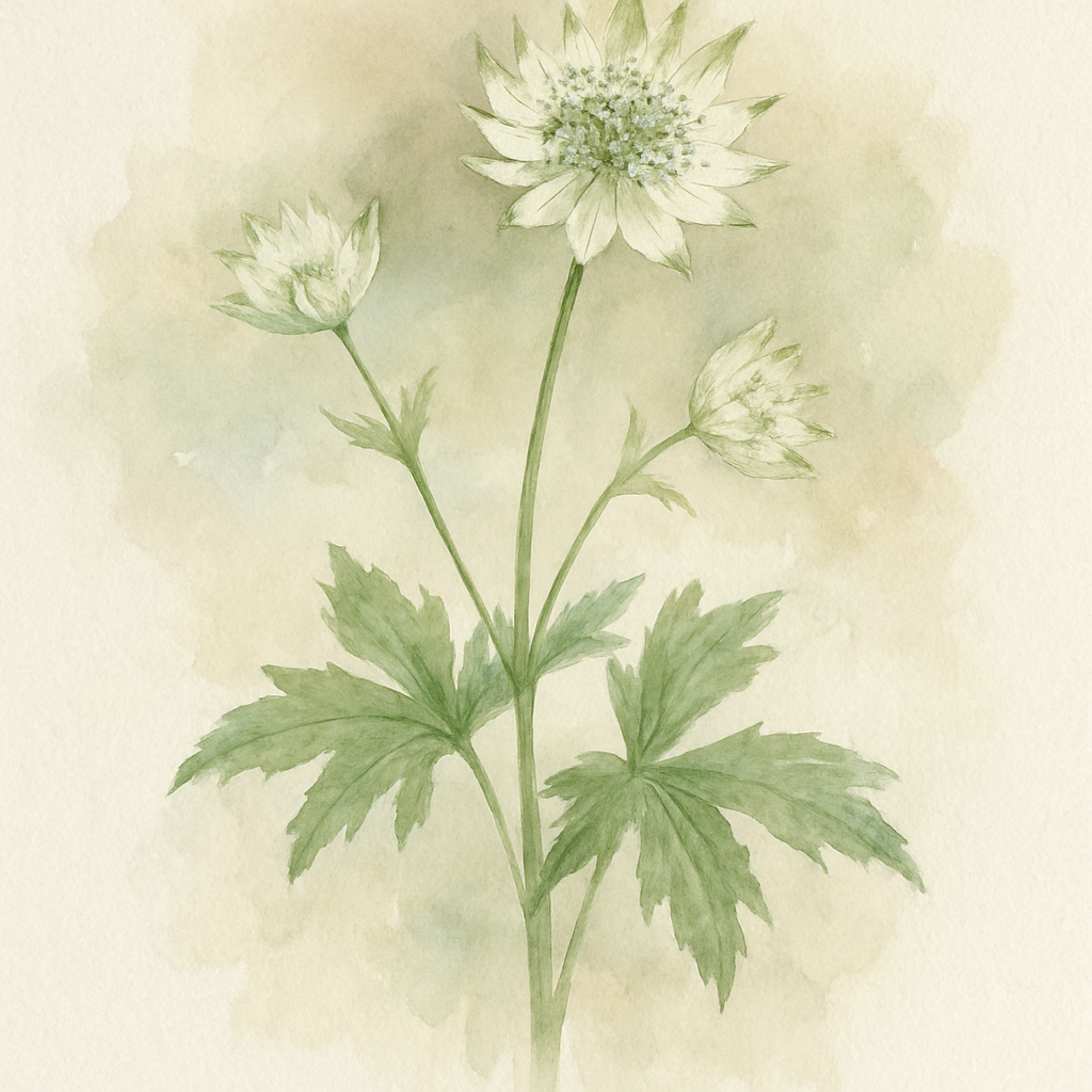 Astrantia 'Snow Star'
