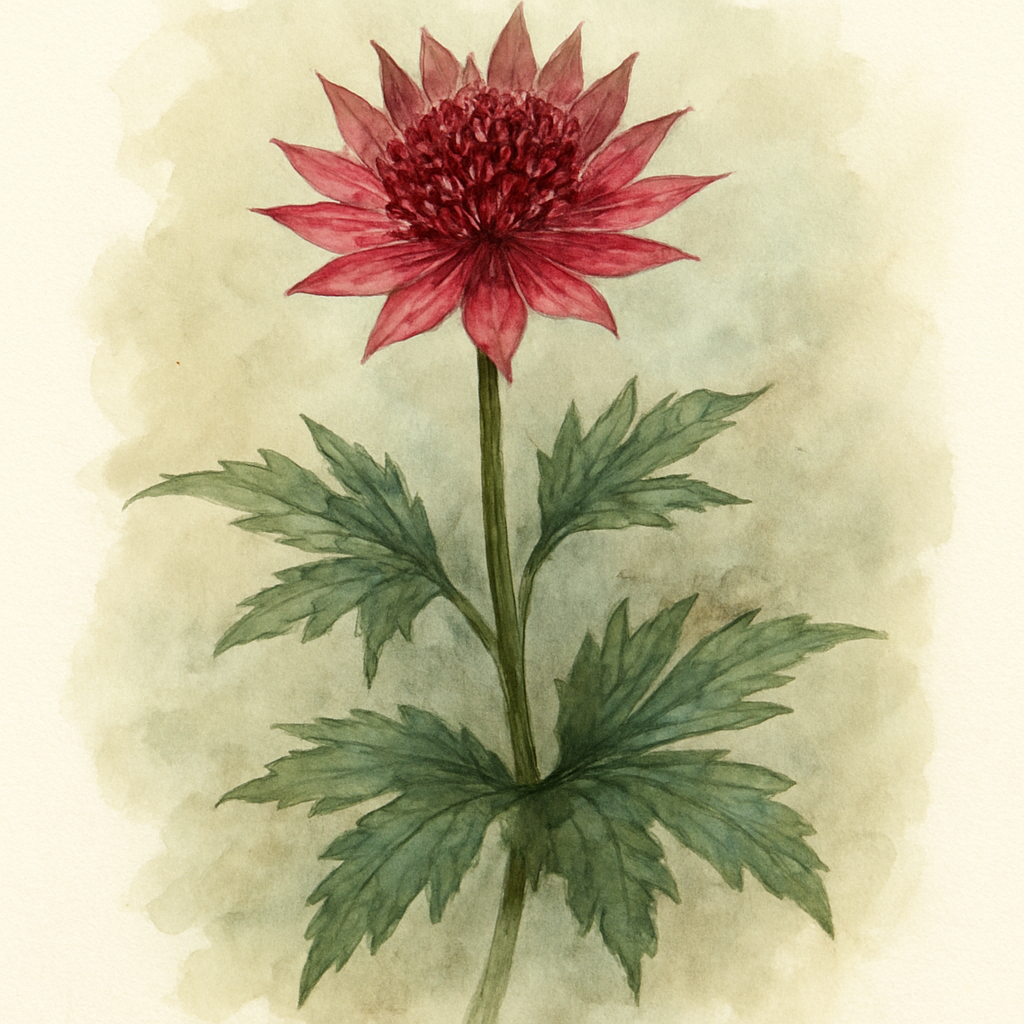 Astrantia Sparkling Stars Red