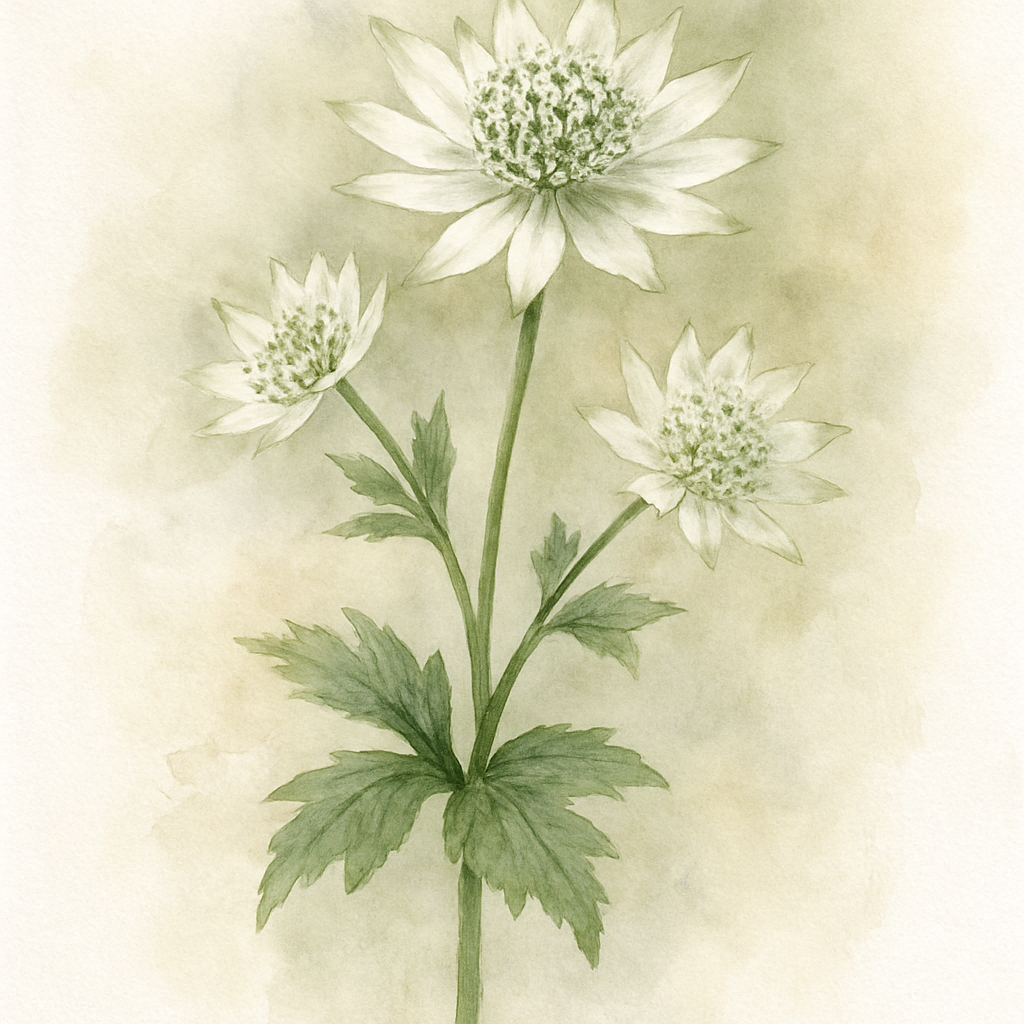 Astrantia Sparkling Stars White