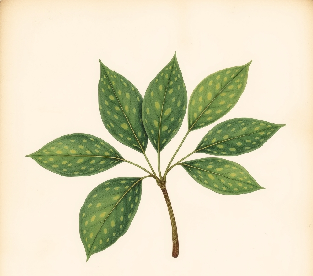 Aucuba japonica 'Crotonifolia' Spotted Laurel