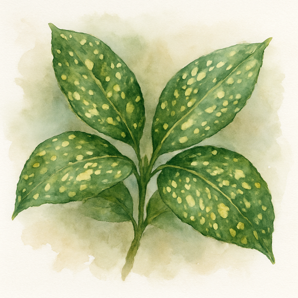 Aucuba japonica 'Crotonifolia' Spotted Laurel