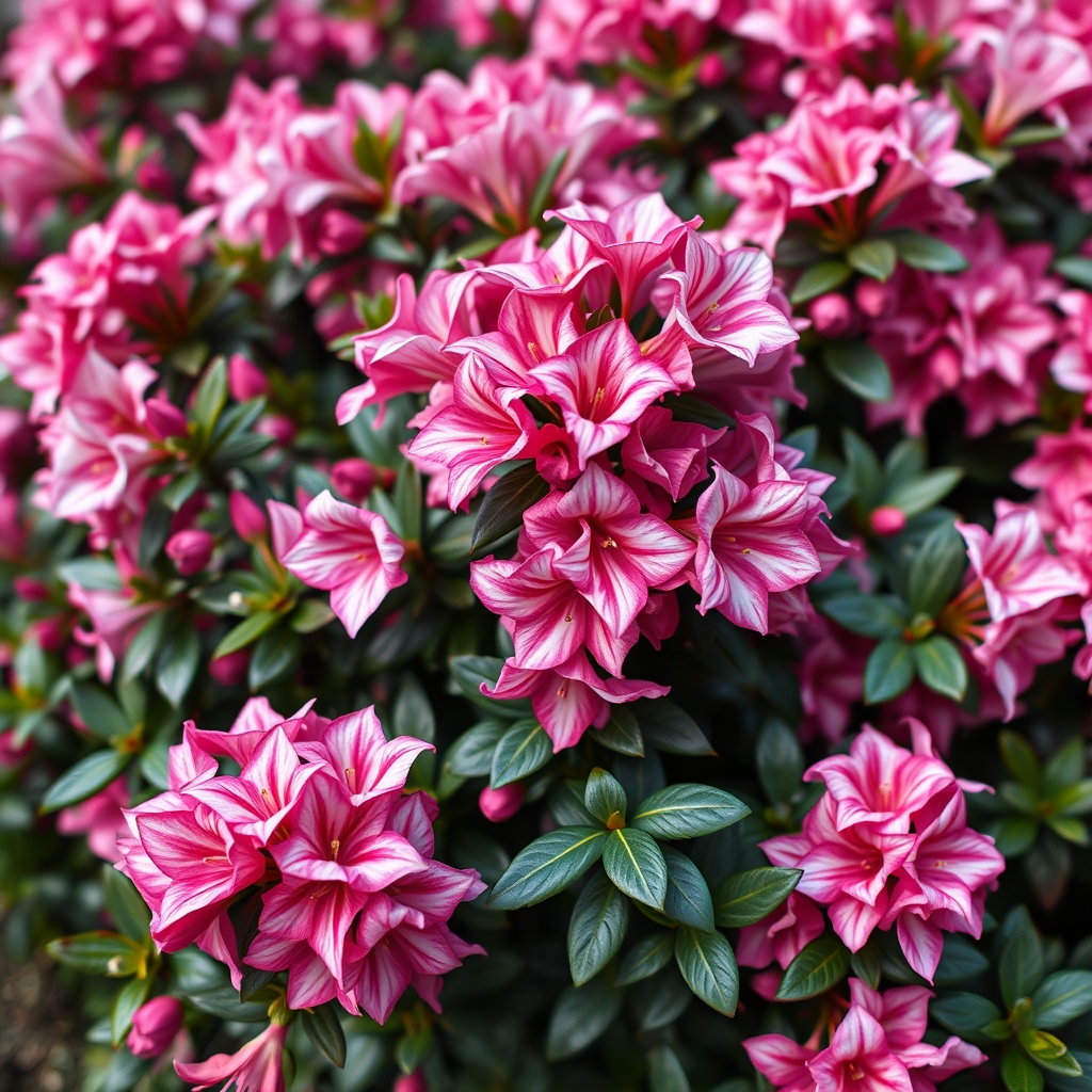 Flowering Azalea | Bicolour Pink & White