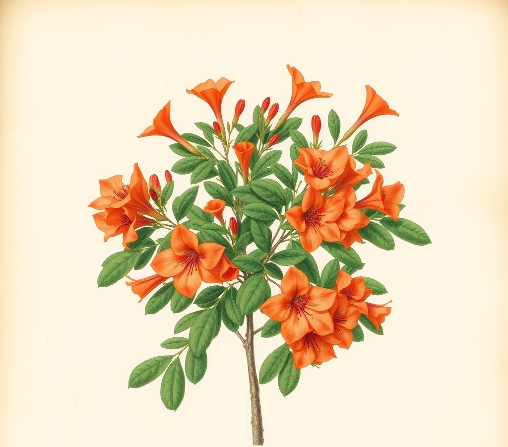 Azalea Geisha Orange Shrub
